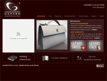Tablet Screenshot of gepard.pl