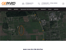Tablet Screenshot of gepard.lt
